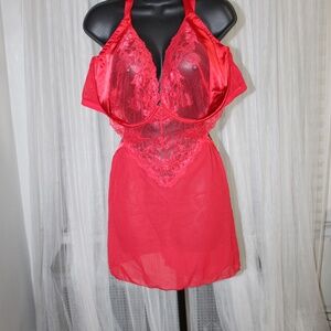 Adore Me Plus Size Fantasia Babydoll Lingerie. Sz. 46DDD